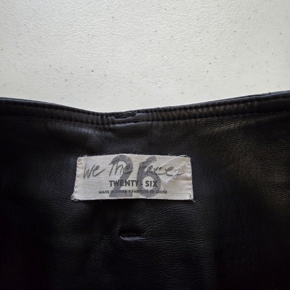 Free People We The Free Faux Leather Flares Cropped Women's 26 - Picture 9 of 11